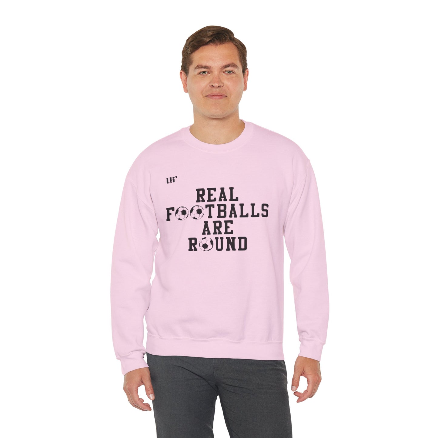 Sweatshirt REAL FOOTEBALLS ARE ROUND