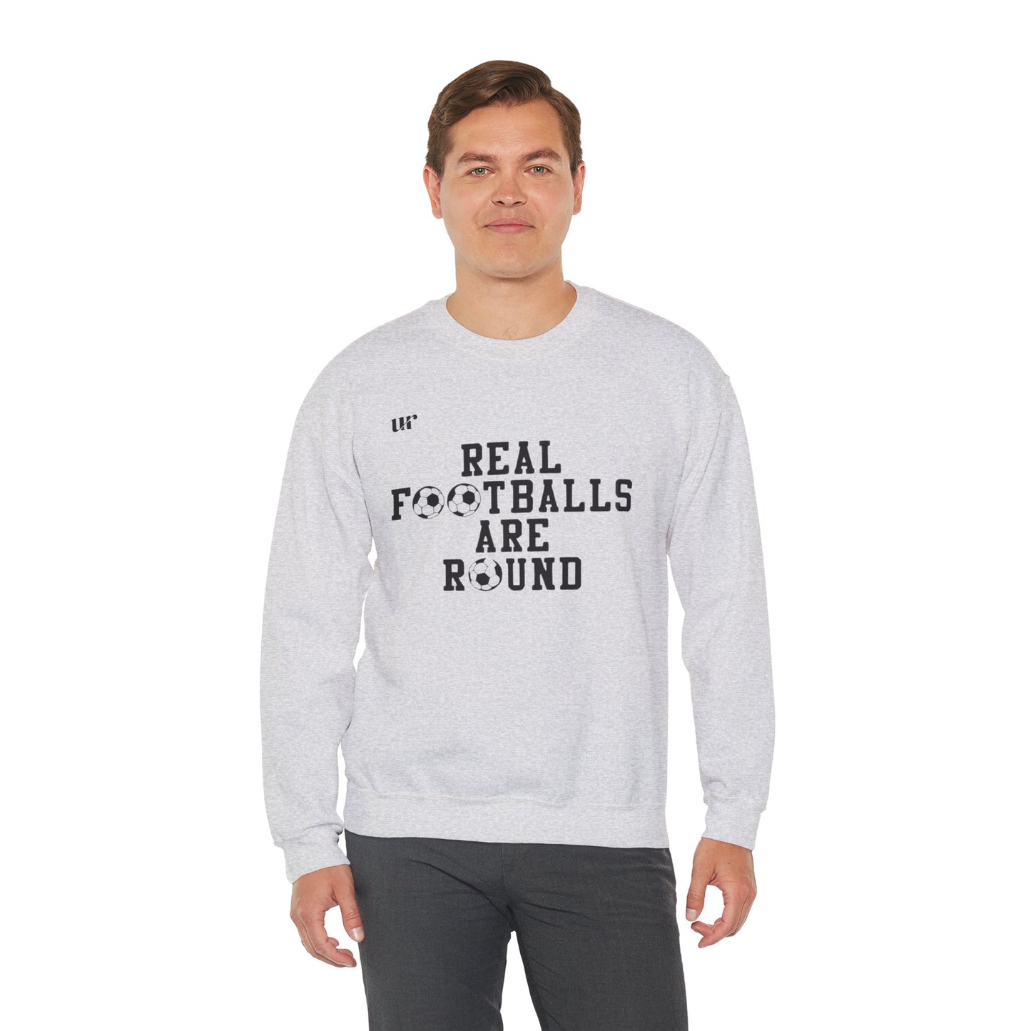 Sweatshirt REAL FOOTEBALLS ARE ROUND